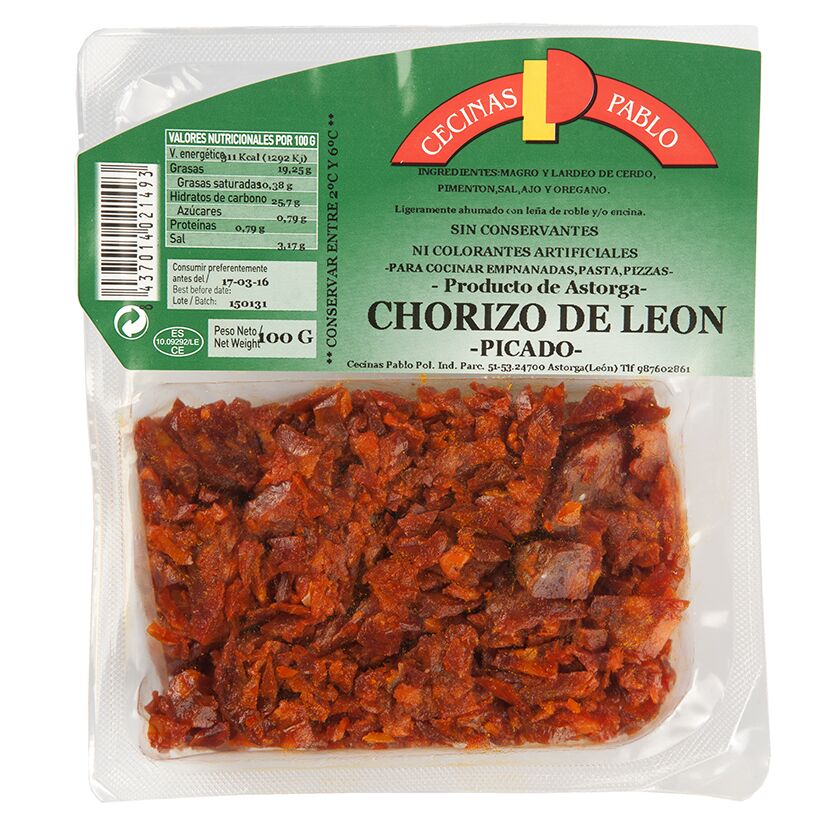 chorizo de león picado