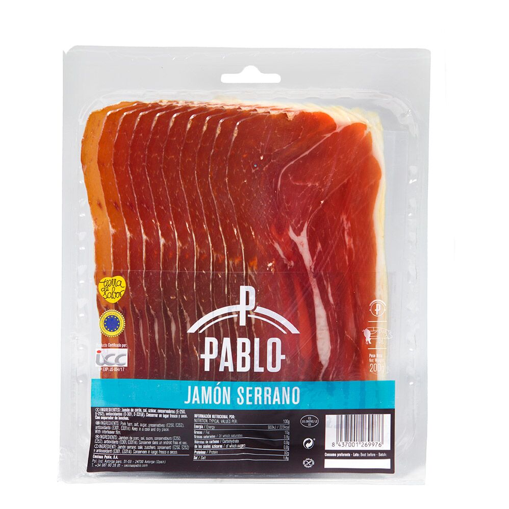 jamón serrano loncheado