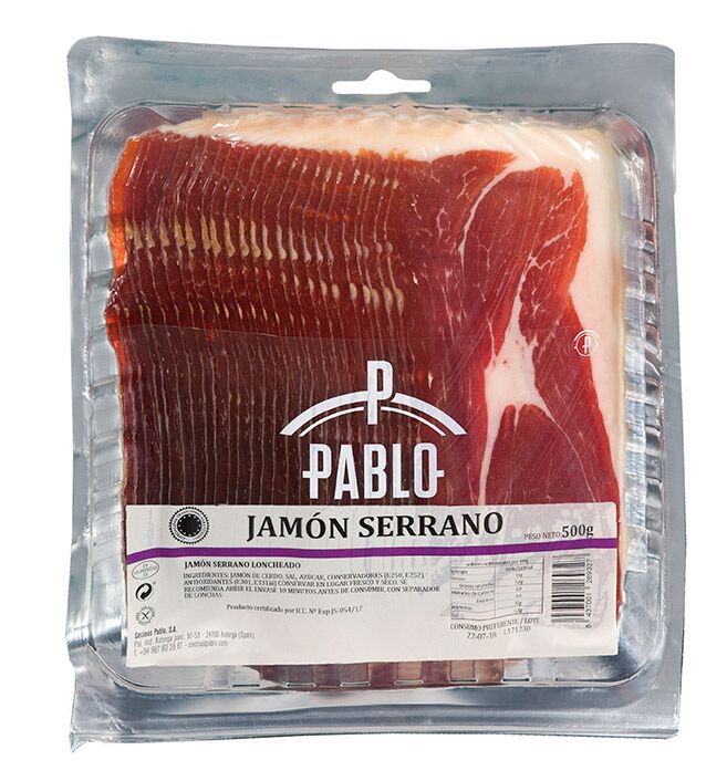 jamón serrano loncheado
